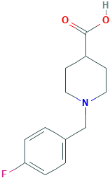 1-[(4-Fluorophenyl)methyl]-4-piperidinecarboxylic acid