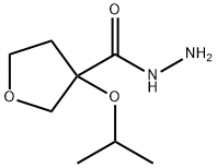 3-Furancarboxylic acid, tetrahydro-3-(1-methylethoxy)-, hydrazide