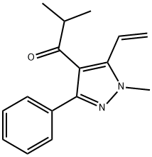 1-Propanone, 1-(5-ethenyl-1-methyl-3-phenyl-1H-pyrazol-4-yl)-2-methyl-
