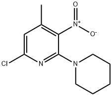 6-Chloro-4-methyl-3-nitro-2-(piperidin-1-yl)pyridine