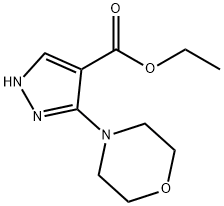 1H-Pyrazole-4-carboxylic acid, 3-(4-morpholinyl)-, ethyl ester