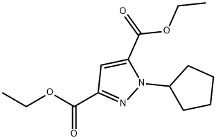 1H-Pyrazole-3,5-dicarboxylic acid, 1-cyclopentyl-, 3,5-diethyl ester