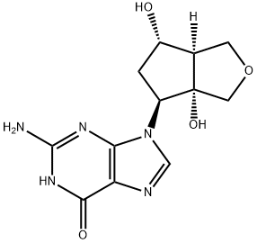 6H-Purin-6-one, 2-amino-9-[(3aS,4S,6S,6aR)-hexahydro-3a,6-dihydroxy-1H-cyclopenta[c]furan-4-yl]-1,9-dihydro-