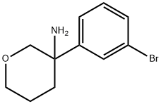 2H-Pyran-3-amine, 3-(3-bromophenyl)tetrahydro-
