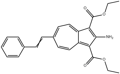 1,3-Azulenedicarboxylic acid, 2-amino-6-(2-phenylethenyl)-, 1,3-diethyl ester