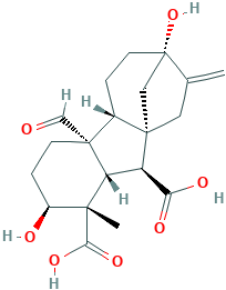 4aα-Formyl-2β,7-dihydroxy-1β-methyl-8-methylenegibbane-1α,10β-dicarboxylic acid