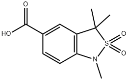 1,3,3-trimethyl-2,2-dioxo-1,3-dihydro-2lambda6,1-benzothiazole-5-carboxylic acid