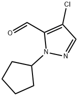 1H-Pyrazole-5-carboxaldehyde, 4-chloro-1-cyclopentyl-