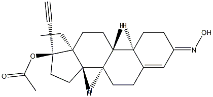 (1)-13-Ethyl-17alpha-hydroxy-18,19-dinor-pregn-4-en-20-yn-3-one oxime acetate