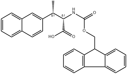 2-Naphthalenepropanoic acid, α-[[(9H-fluoren-9-ylmethoxy)carbonyl]amino]-β-methyl-, (αS,βS)-