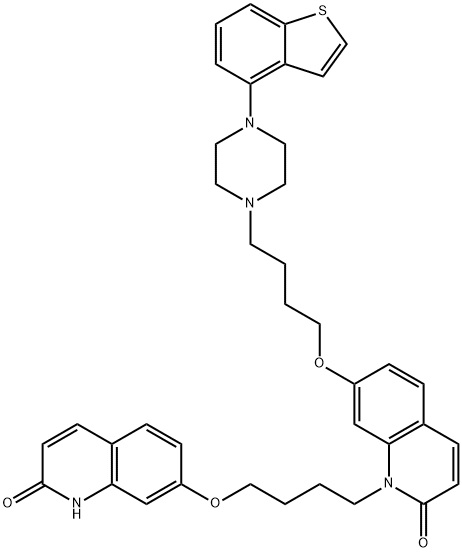 2(1H)-Quinolinone, 7-[4-(4-benzo[b]thien-4-yl-1-piperazinyl)butoxy]-1-[4-[(1,2-dihydro-2-oxo-7-quinolinyl)oxy]butyl]-