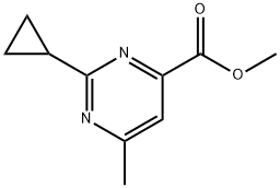 methyl 2-cyclopropyl-6-methylpyrimidine-4-carboxylate