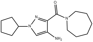 Methanone, (4-amino-1-cyclopentyl-1H-pyrazol-3-yl)(hexahydro-1H-azepin-1-yl)-