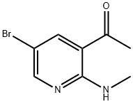 Ethanone, 1-[5-bromo-2-(methylamino)-3-pyridinyl]-
