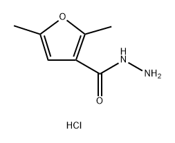3-Furancarboxylic acid, 2,5-dimethyl-, hydrazide, hydrochloride (1:1)