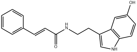 2-Propenamide, N-[2-(5-hydroxy-1H-indol-3-yl)ethyl]-3-phenyl-, (2E)-