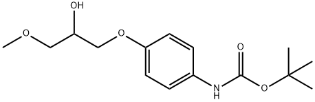 Carbamic acid, N-[4-(2-hydroxy-3-methoxypropoxy)phenyl]-, 1,1-dimethylethyl ester