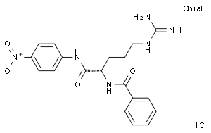 (S)-5-(amidinoamino)-2-(benzoylamino)-N-(4-nitrophenyl)valeramide monohydrochloride