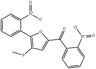 2-邻硝基苯基-5-邻硝基苯甲酰基-3-甲硫基呋喃