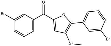 2-间溴苯基-5-间溴苯甲酰基-3-甲硫基呋喃