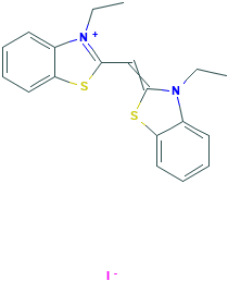 3-ethyl-2-[(3-ethyl-3H-benzothiazol-2-ylidene)methyl]benzothiazolium iodide
