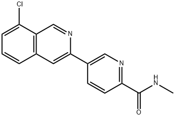 5-(8-氯异喹啉-3-基)-N-甲基吡啶啉酰胺