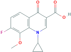 1-环丙基-7-氟-8-甲氧基-4-羰基-1,4-二氢喹林-3-甲酸