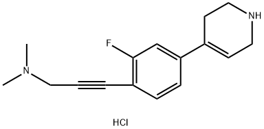 3-(2-Fluoro-4-(1,2,3,6-tetrahydropyridin-4-yl)phenyl)-N,N-dimethylprop-2-yn-1-amine