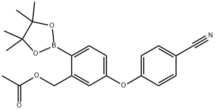 Benzonitrile, 4-[3-[(acetyloxy)methyl]-4-(4,4,5,5-tetramethyl-1,3,2-dioxaborola