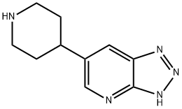 3H-1,2,3-Triazolo[4,5-b]pyridine, 6-(4-piperidinyl)-