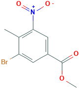 3-BROMO-4-MEHTYL-5-NITROBENZOIC ACID METHYL ESTER