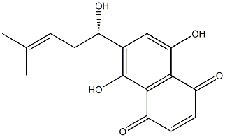 (-)-2-(1-hydroxy-4-methyl-3-pentenyl)-5,8-dihydroxy-1,4-naphthoquinone