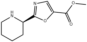 5-Oxazolecarboxylic acid, 2-(2R)-2-piperidinyl-, methyl ester