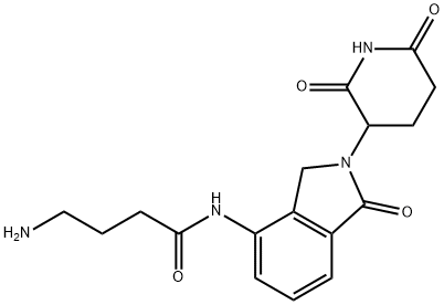 ,4-AMINO-N-[2-(2,6-DIOXO-3-PIPERIDINYL)-2,3-DIHYDRO-1-OXO-1H-ISOINDOL-4-YL]-BUTANAMIDE