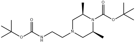 顺式-4-[2-(叔丁氧基羰基氨基)乙基]-2,6-二甲基-哌嗪-1-羧酸叔丁酯