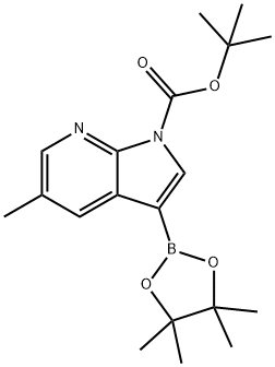 1H-Pyrrolo[2,3-b]pyridine-1-carboxylic acid, 5-methyl-3-(4,4,5,5-tetramethyl-1,3,2-dioxaborolan-2-yl)-, 1,1-dimethylethyl ester