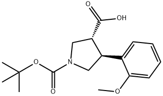 (3R,4S)-1-(tert-Butoxycarbonyl)-4-(2-methoxyphenyl)pyrrolidine-3-carboxylic acid