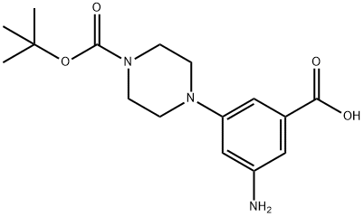 3-amino-5-{4-[(tert-butoxy)carbonyl]piperazin-1-yl}benzoic acid