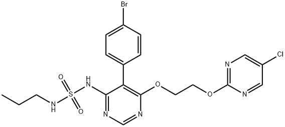 Sulfamide, N-[5-(4-bromophenyl)-6-[2-[(5-chloro-2-pyrimidinyl)oxy]ethoxy]-4-pyrimidinyl]-N'-propyl-