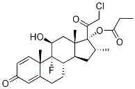 Pregna-1,4-diene-3,20-dione, 21-chloro-9-fluoro-11-hydroxy-16-methyl-17-(1-oxopropoxy)-, (11β,16α)- (9CI)