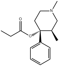 4-Piperidinol, 1,3-dimethyl-4-phenyl-, propanoate (ester), (3R,4R)- (9CI)