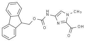 1H-Imidazole-2-carboxylicacid,4-[[(9H-fluoren-9-ylmethoxy)carbonyl]amino]-1-methyl-(9CI)