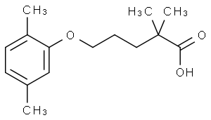 5-(2,5-DIMETHYLPHYLPHENOXY)-2,2-DIMETHYLPENTANOIC ACID