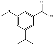 3-Isopropyl-5-(methylthio)benzoic acid
