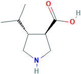 3-Pyrrolidinecarboxylicacid,4-(1-methylethyl)-,(3R,4R)-rel-(9CI)