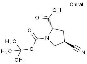4-Cyano-pyrrolidine-1,2-dicarboxylic acid 1-tert-butyl ester