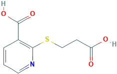 2-((2-carboxyethyl)thio)nicotinic acid