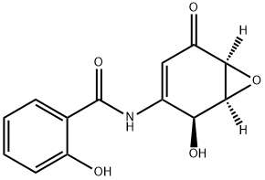 Benzamide, 2-hydroxy-N-[(1S,2S,6S)-2-hydroxy-5-oxo-7-oxabicyclo[4.1.0]hept-3-en-3-yl]-