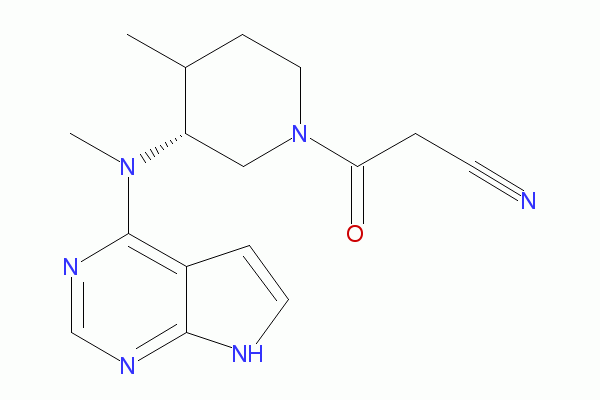 (3R,4S)-4-甲基-3-(甲基-7H-吡咯并[2,3-D]嘧啶-4-氨基)-BETA-氧代-1-哌啶丙腈