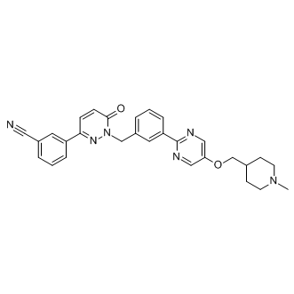 3-(1-(3-(5-((1-Methylpiperidin-4-yl)Methoxy)pyriMidin-2-yl)benzyl)-6-oxo-1,6-dihydropyridazin-3-yl)benzonitrile